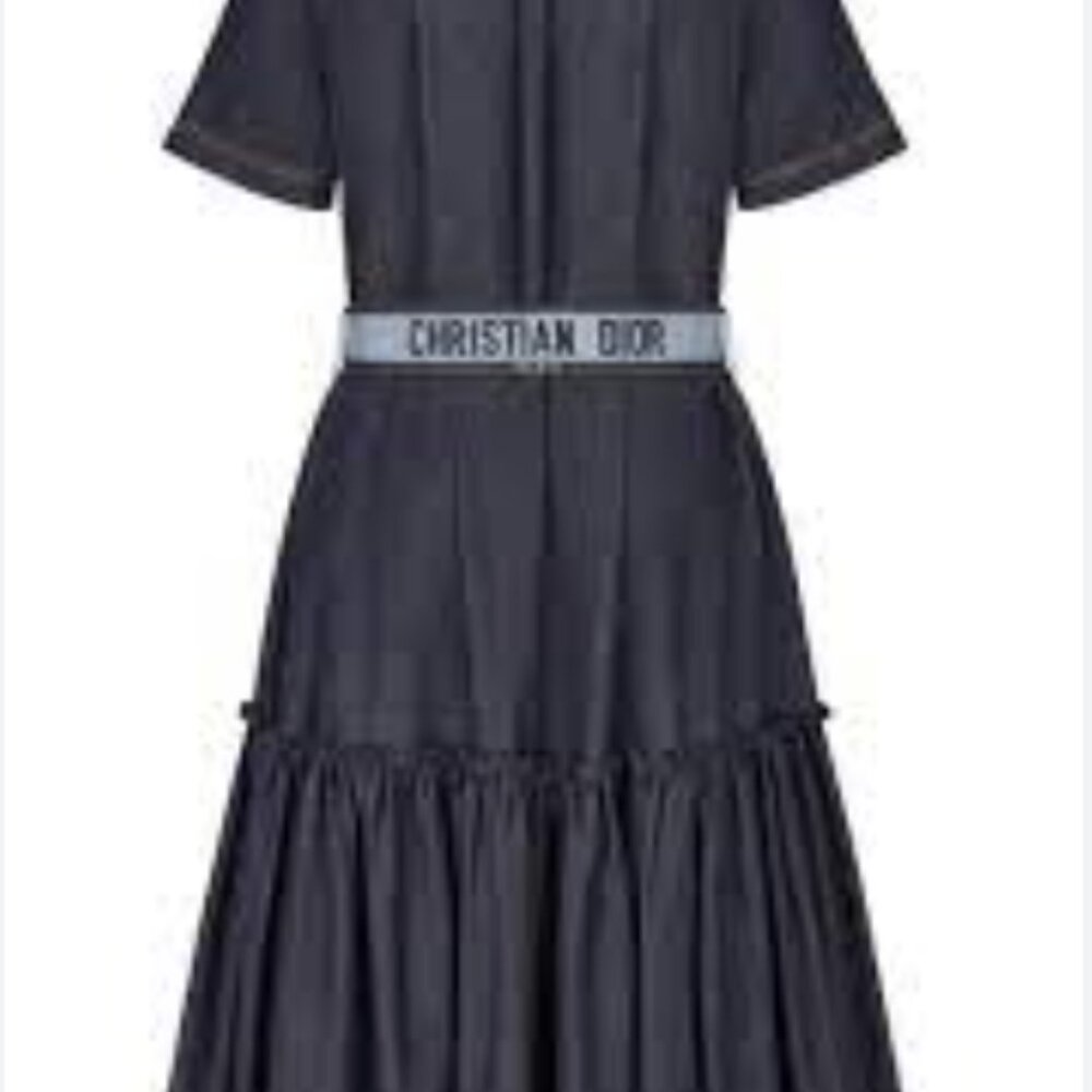 Christian Dior Paris Runway Denim Dress, Size 6 - Picture 3 of 7
